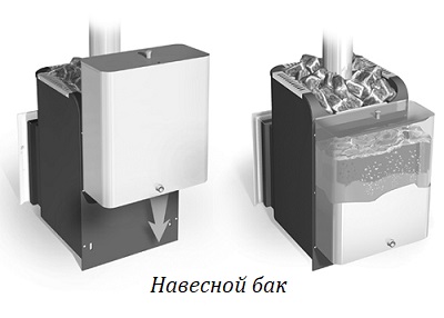 Установка навесного бака