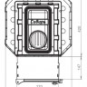 Печь Сибирь 15 Сетка с выносным тоннелем