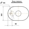 Бак на трубу 115 мм из aisi-304 64 литра Вулкан