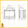 Каминная топка Эльба 700Ш